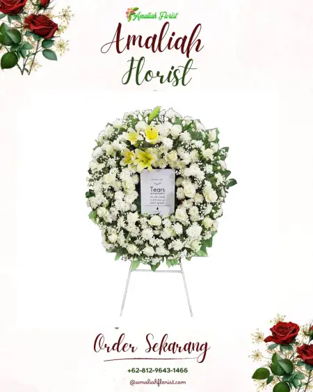 Krans Bunga Duka Stasiun Depok Baru