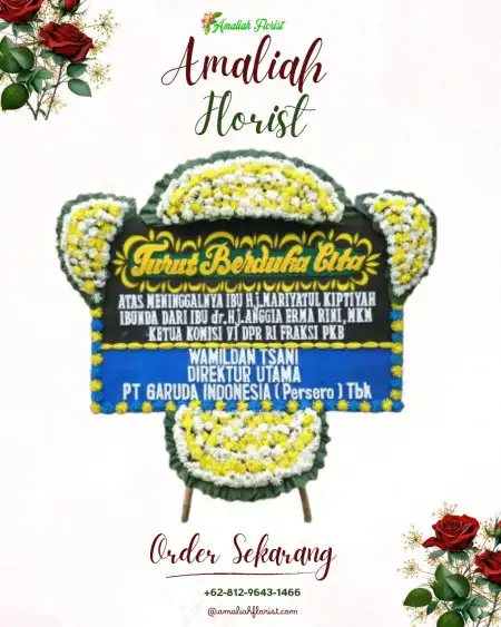 Papan Bunga Duka Stasiun Depok Baru